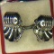 Ladies Art Deco 1940s screw back earrings