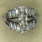 .925 sterling silver ladies 2 carat engagement ring