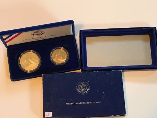 1886 – 1986 silver liberty, Ellis Island proof set