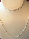 .925 sterling silver unisex 18 inch box chain necklace