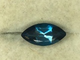 3.2 carat marquise cut Swiss blue Topaz