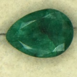 8.12 carat pear shaped emerald
