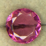 7.9 carat round cut pink topaz