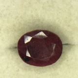 17.32 carat oval cut ruby