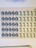 13 cent  uncut Captain James Cook sheet stamps
