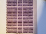 3 cent uncut sheet stamps Fort Kearney