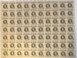 4 cent uncut sheet stamps champion of liberty
