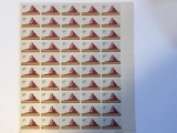 4 cent uncut sheet stamps New Mexico statehood