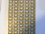 4 cent uncut sheet stamps Dag Hammarskjold