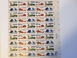 10 cent uncut sheet stamps 200 years of Postal Service