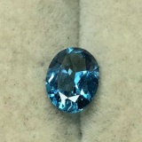 .88 carat oval cut swiss blue Topaz