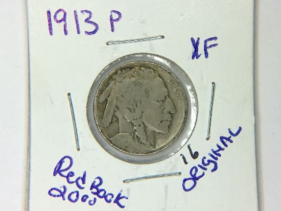 1913 P Buffalo Nickel Type 1