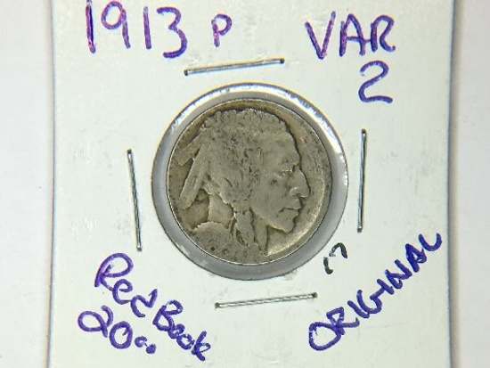 1913 P Buffalo Nickel Type 2