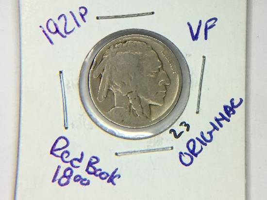 1921 P Buffalo Nickel