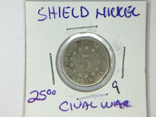 186? Shield Nickel