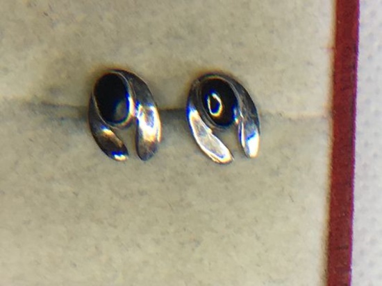 .925 Ladies Black Onyx Earrings