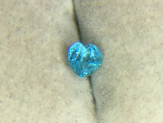 1.15 Carat Heart-shaped Blue Topaz