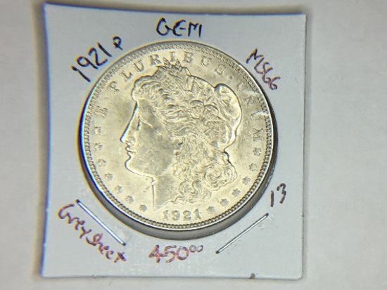 1921 P Morgan Dollar