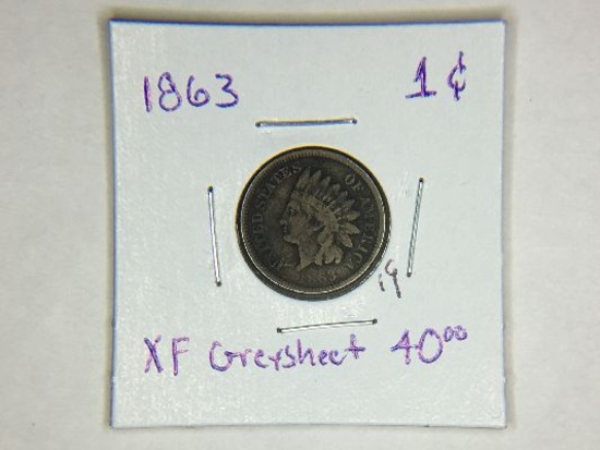 1863 Indian Head Cent