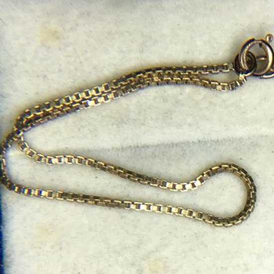 .925 Ladies Sterling Silver Box Bracelet