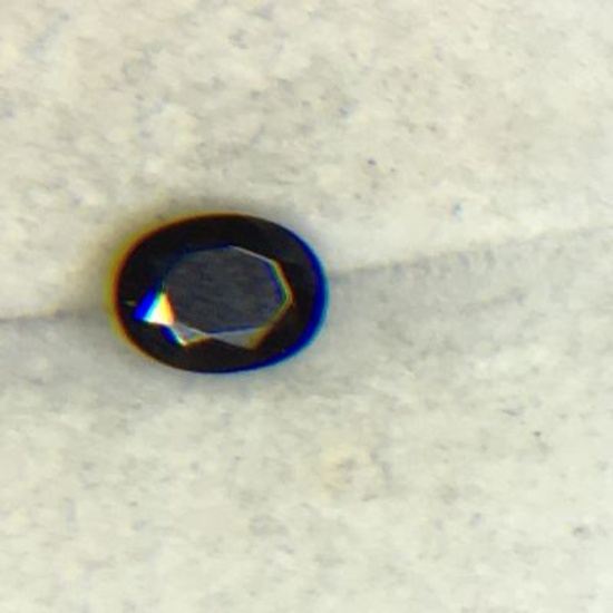 1.35 Carat Oval Cut Black Sapphire