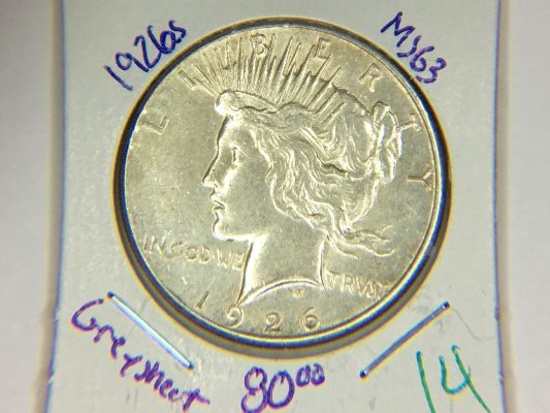 1926 S Peace Dollar