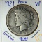 1921 P Peace Dollar