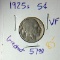 1925 S Buffalo Nickel