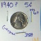 1940 P Jefferson Nickel