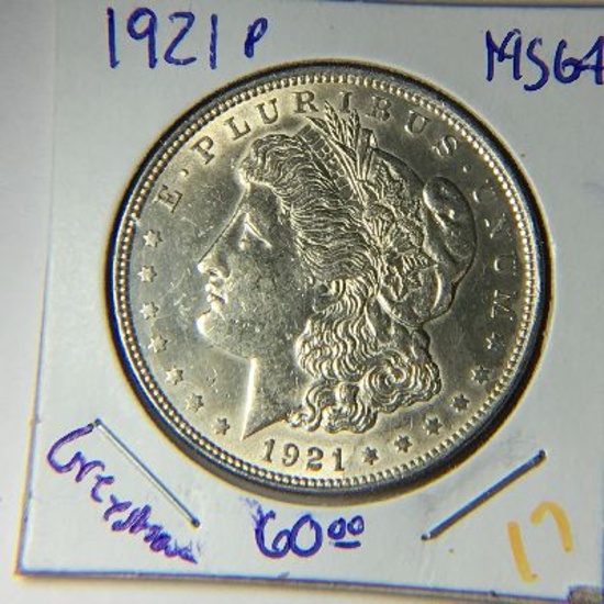 1921 P Morgan Dollar