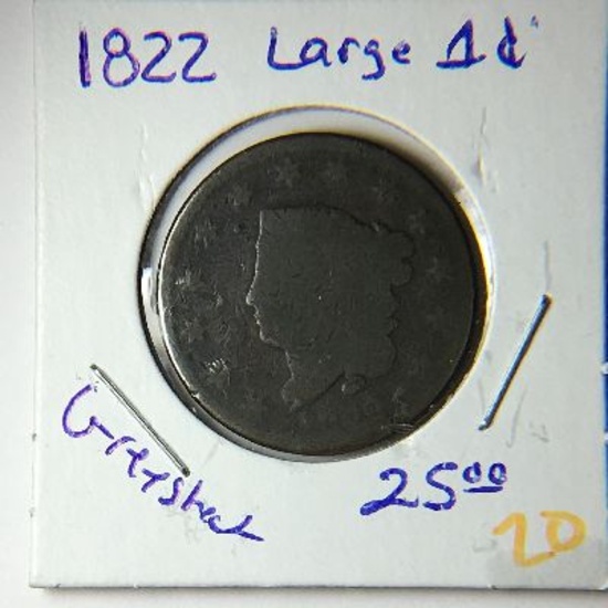 1822 Large Cent