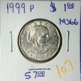 1999 P Susan B. Anthony Dollar