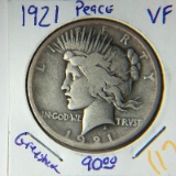 1921 P Peace Dollar