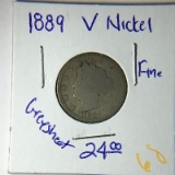 1889 Liberty Nickel