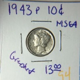 1943 P Mercury Dime