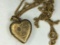 .925 Sterling Silver 1/20 10 Kt Gold Locket On 22 Inch Chain