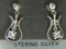 .925 Sterling Silver Ladies Designer Gemstone Earrings