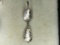 .925 Sterling Silver Ladies Diamond Etched Earrings