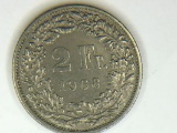 1968 Swiss 2 Franc