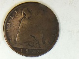 1872 Great Britain Half Penny