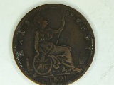 1891 Great Britain Half Penny