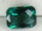 4.98 Carat Emerald Cut Checkerboard Chatham Emerald