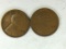 (2) 1933 P Lincoln Cent