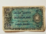 World War 2 German 10 Mark Script Note