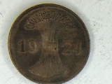 1924 German 2 Pfenning