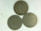 1900, 1902, 1903, Liberty Nickels