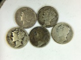 1920, 1926, 1943, 1940 S, 1943 D, Mercury Dimes
