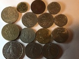 (14) Assorted Foreign Coins