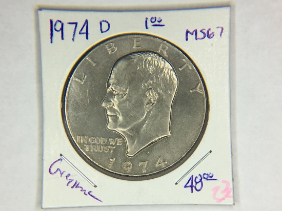 1974 D Eisenhower Dollar