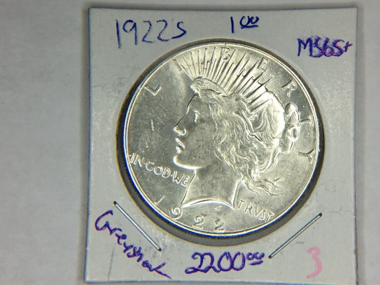 1922 D Peace Dollar